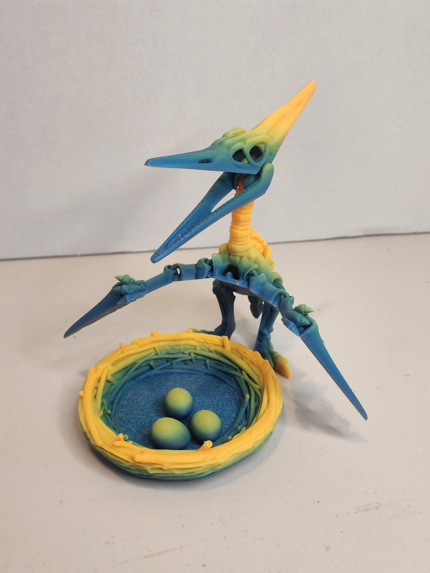 3D Printed Pterodactyl in Nest