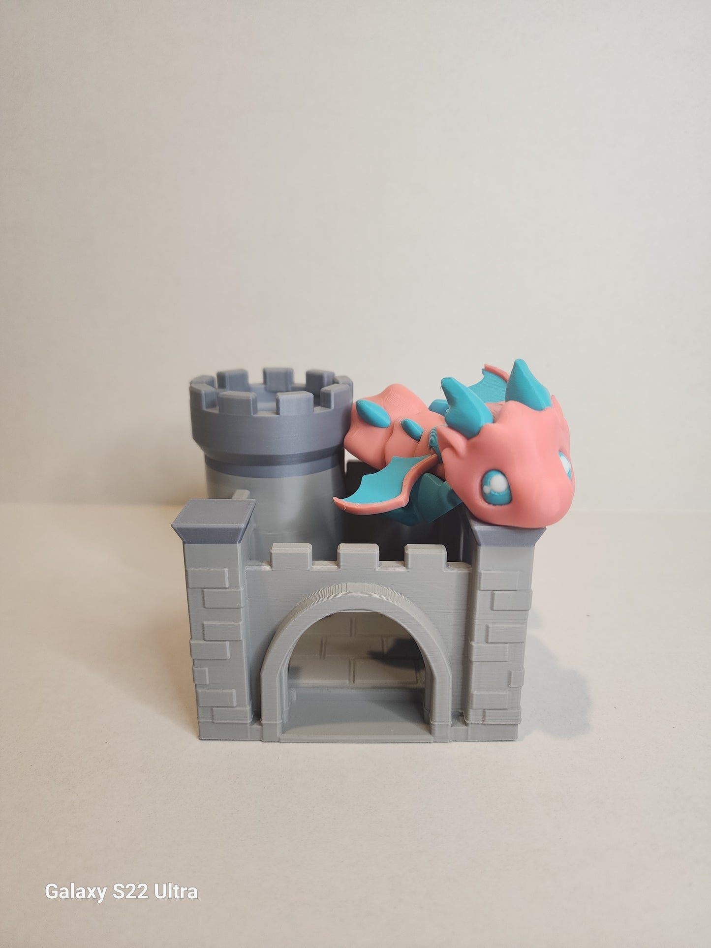 Desk Dragon with Castle