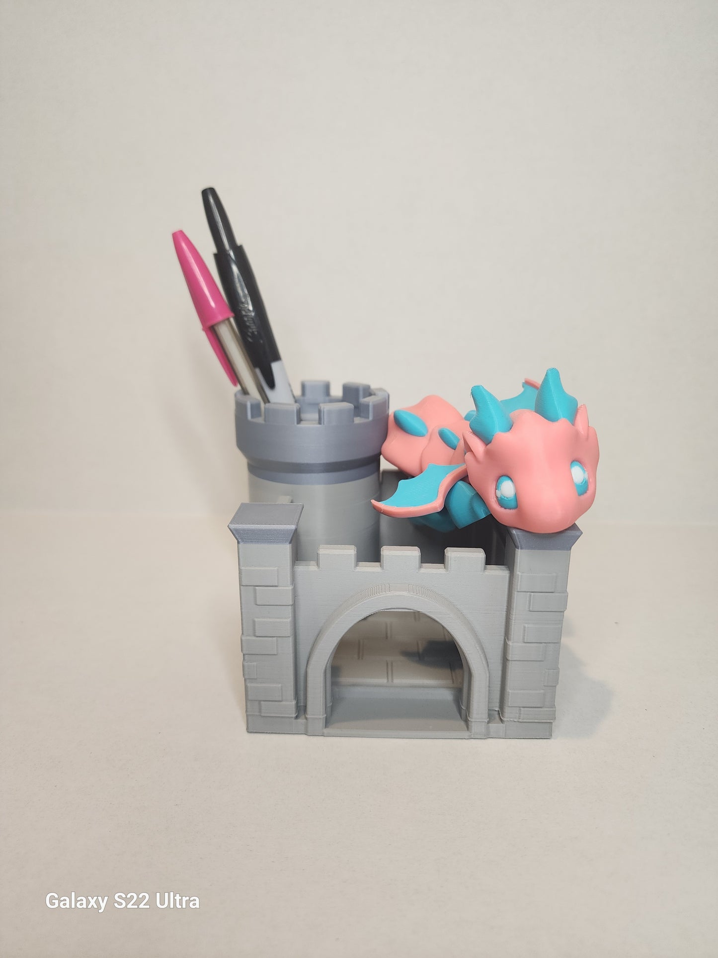 Desk Dragon with Castle