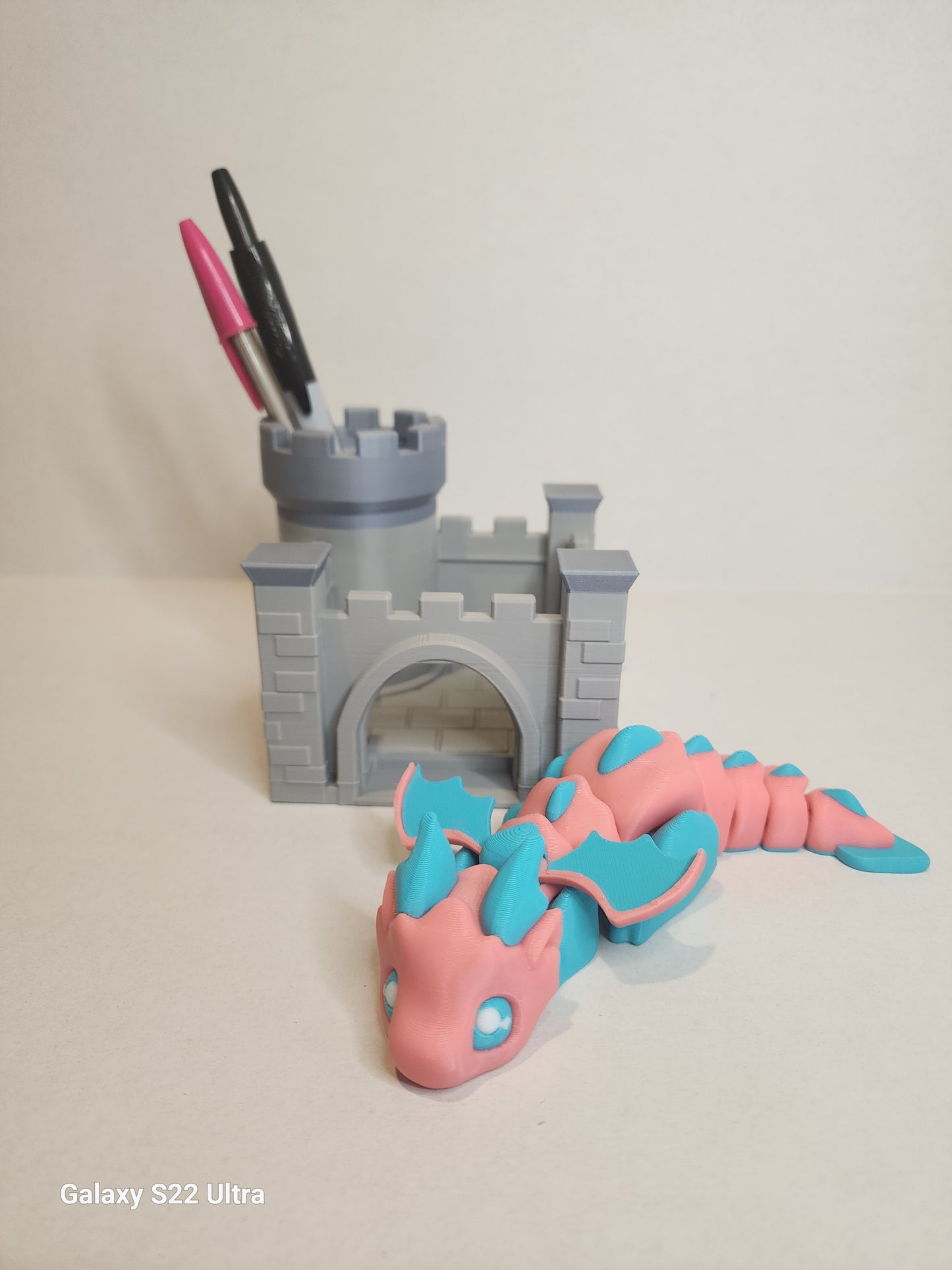 Desk Dragon with Castle