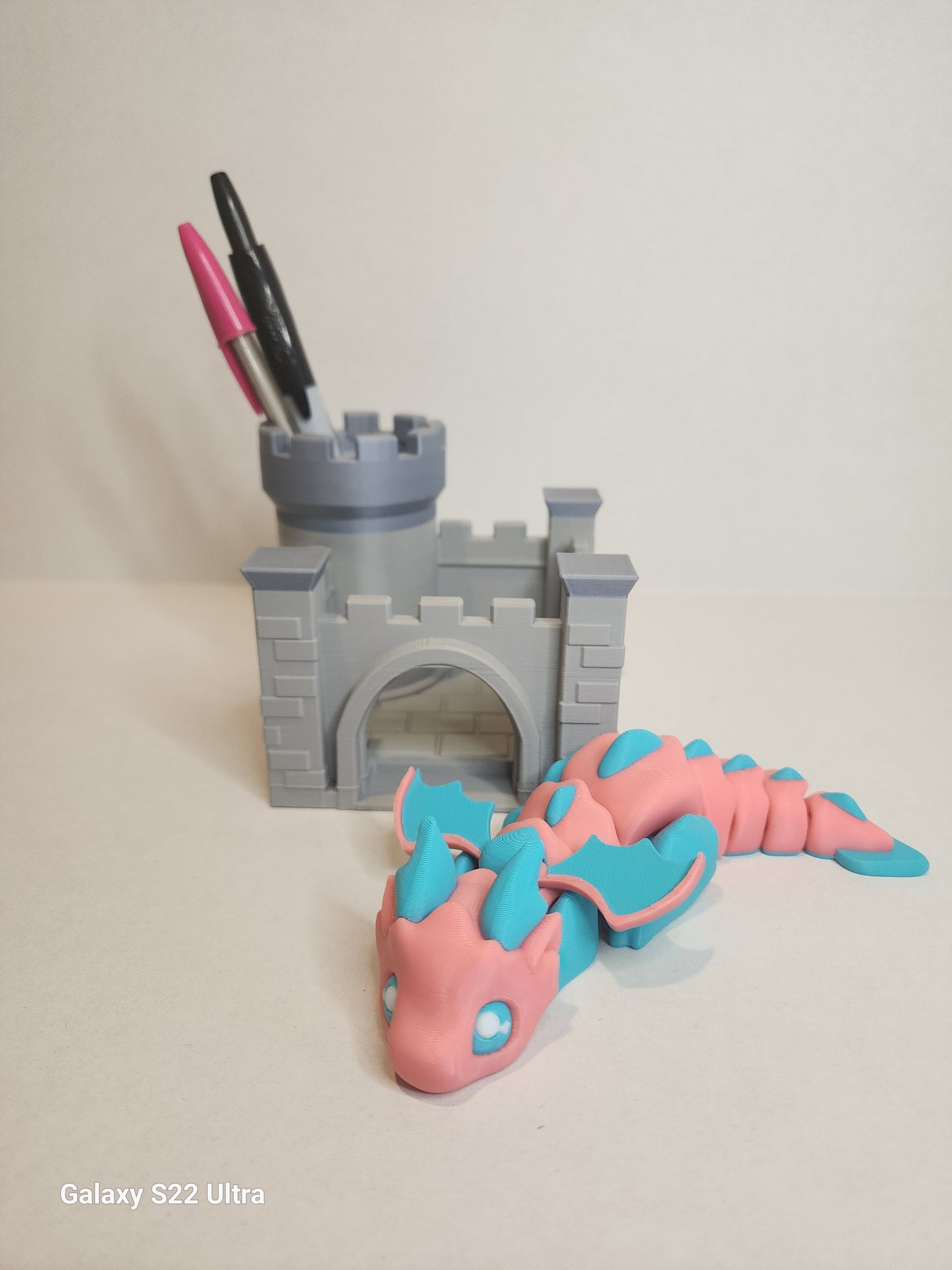 Desk Dragon with Castle