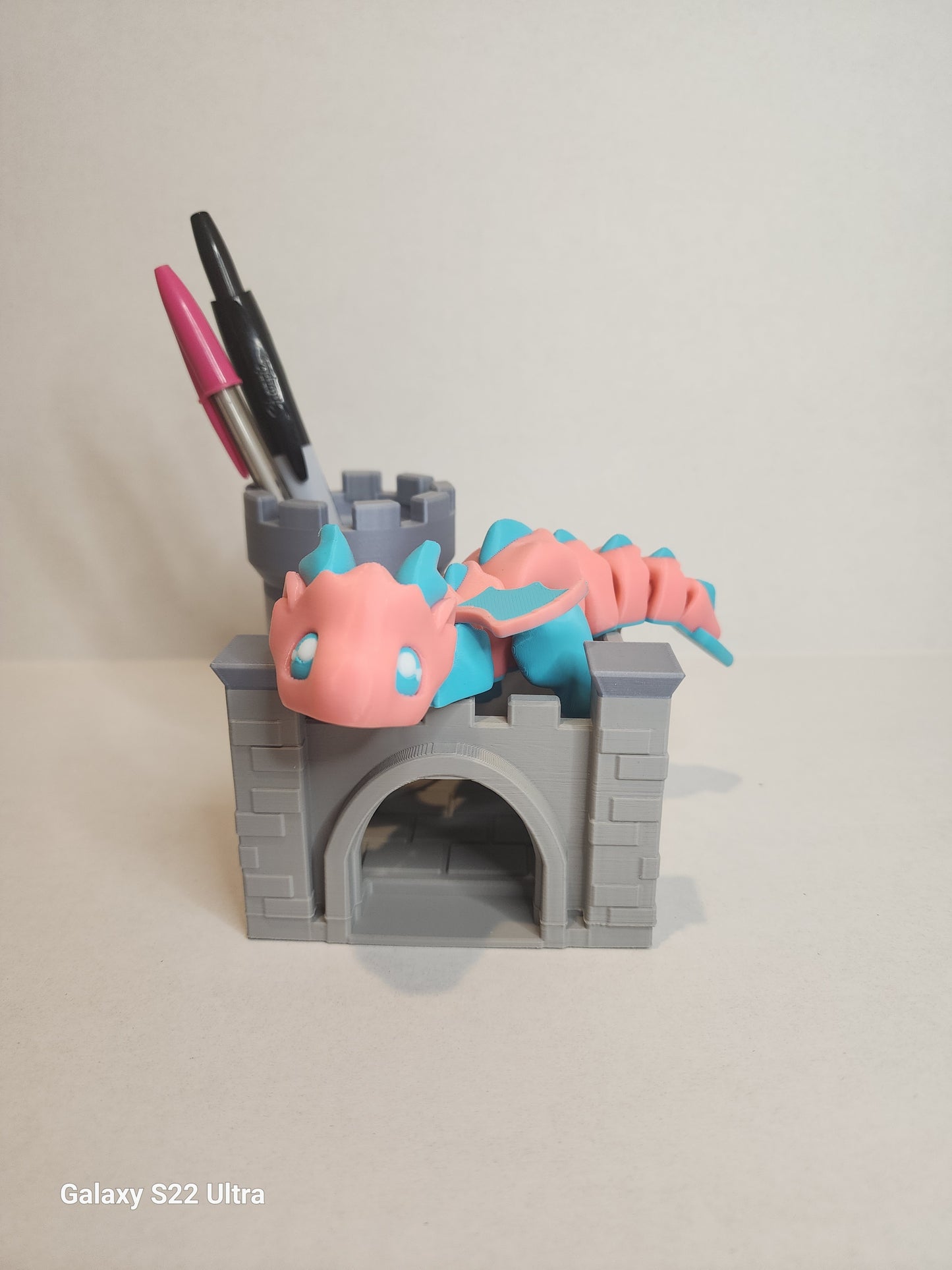 Desk Dragon with Castle
