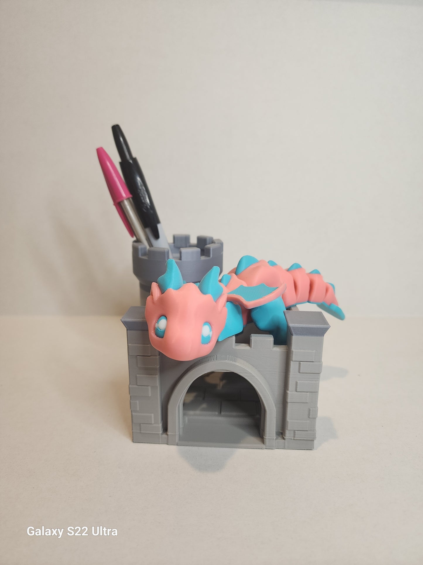 Desk Dragon with Castle