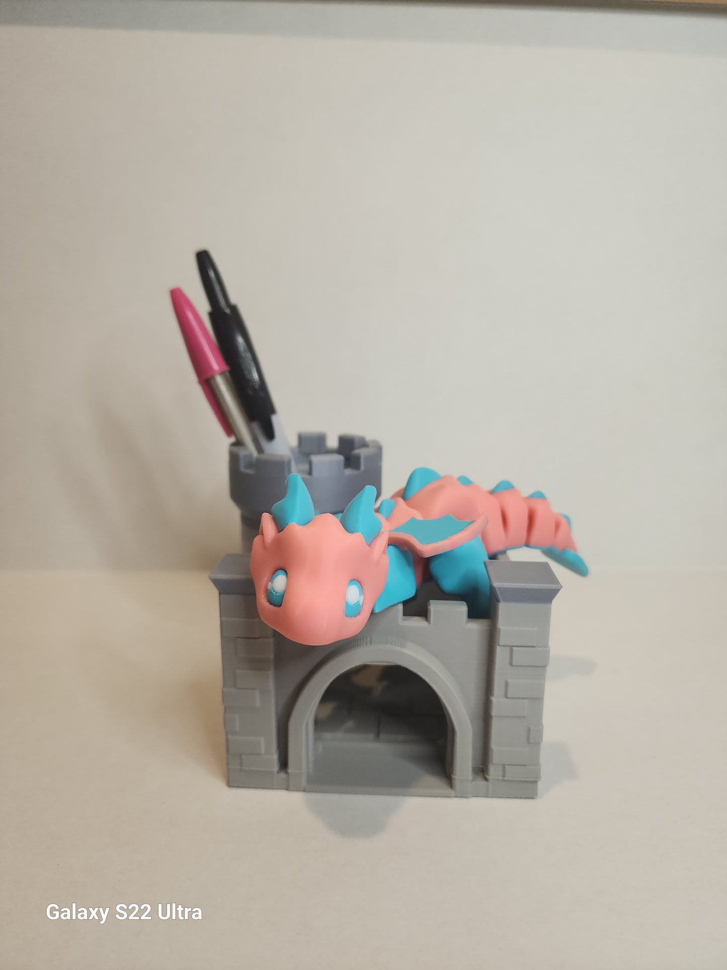 Desk Dragon with Castle