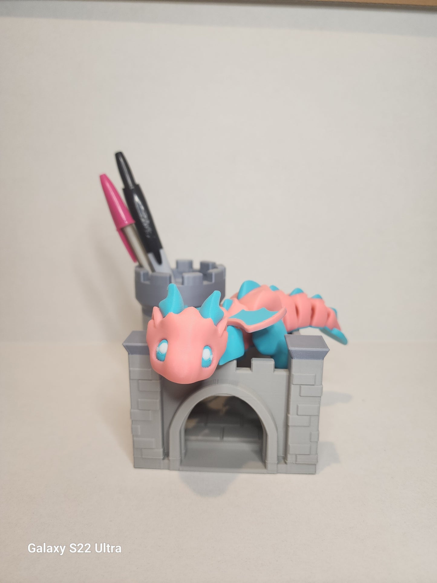 Desk Dragon with Castle