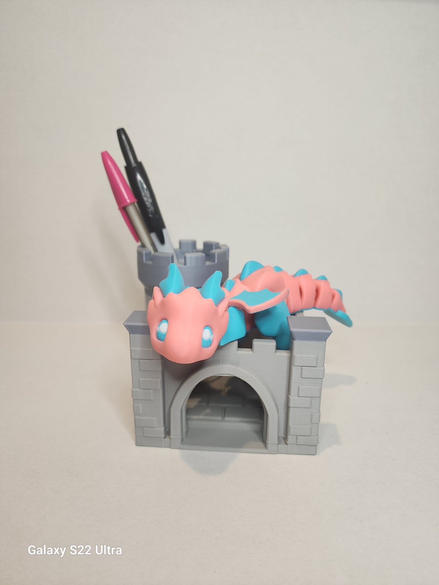 Desk Dragon with Castle
