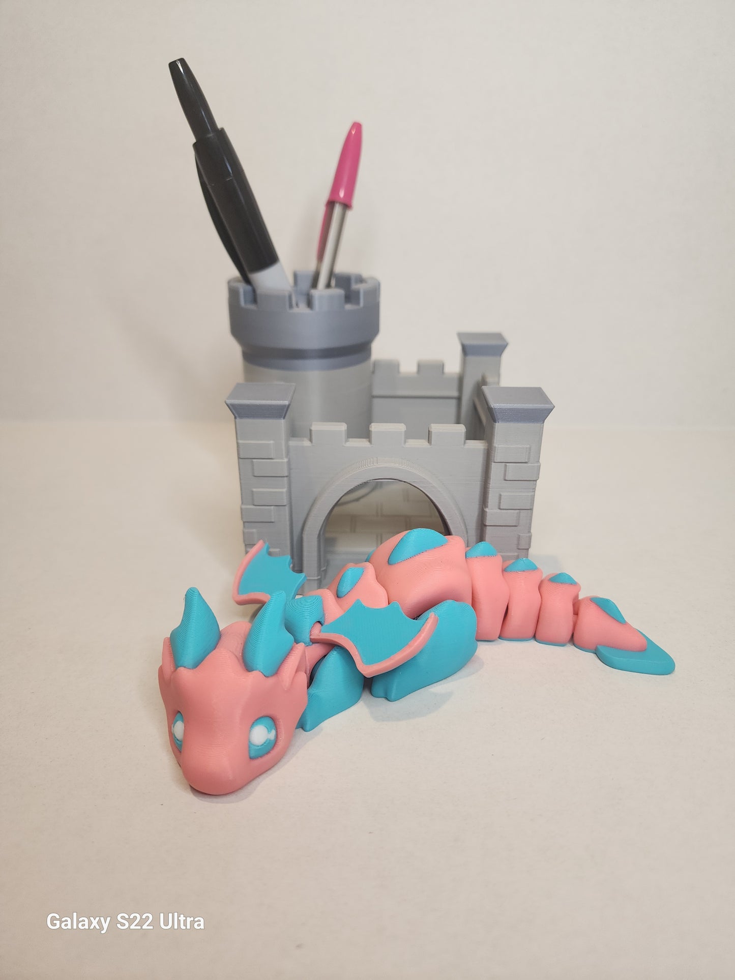 Desk Dragon with Castle