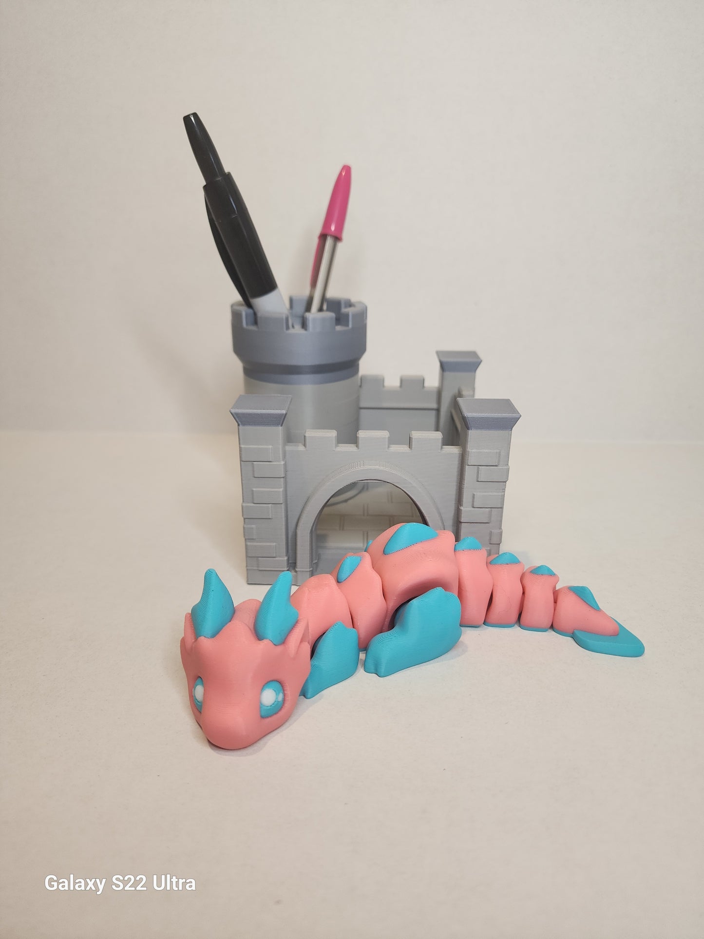 Desk Dragon with Castle