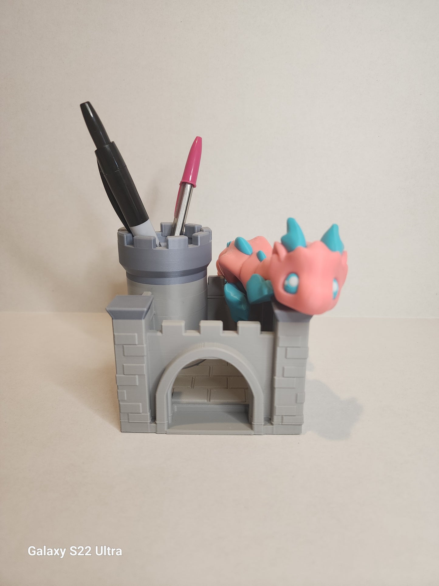 Desk Dragon with Castle