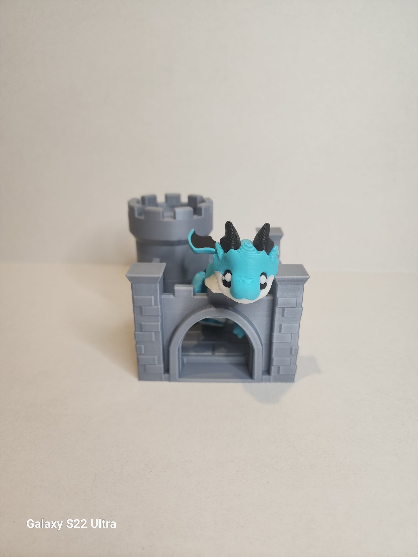 Desk Dragon with Castle