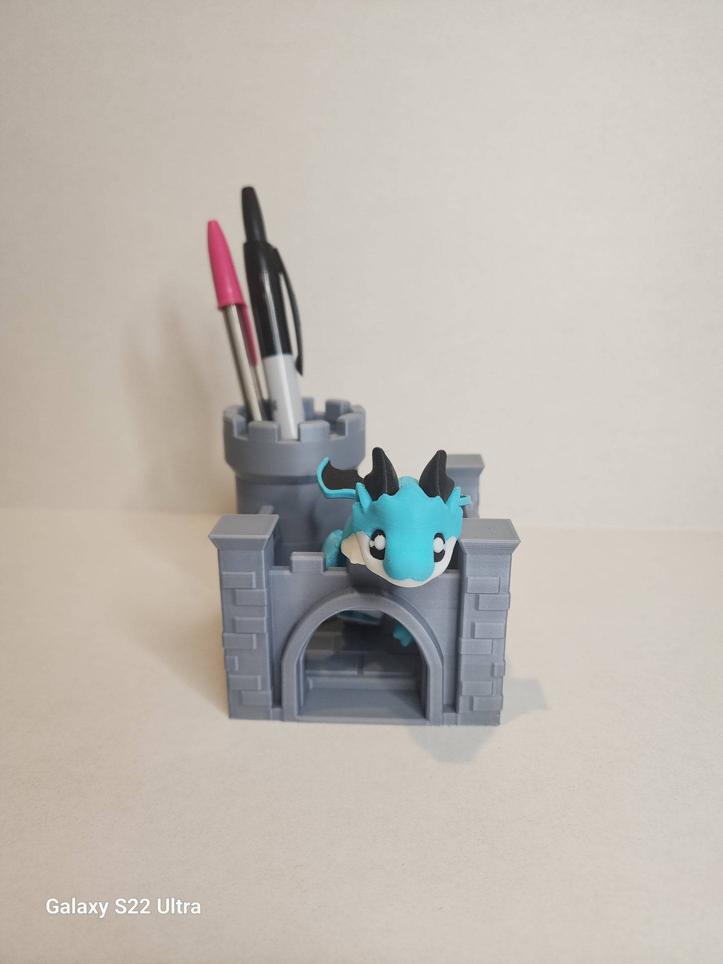 Desk Dragon with Castle