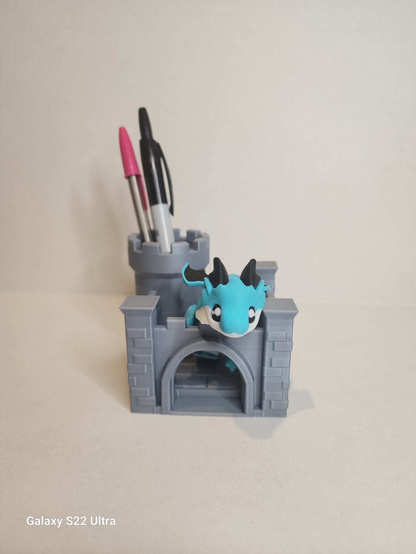 Desk Dragon with Castle