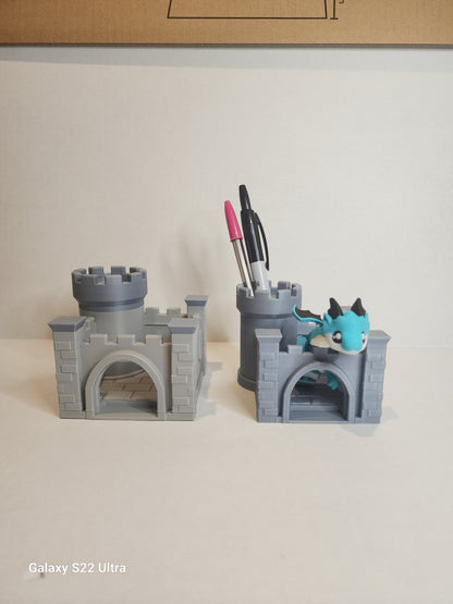 Desk Dragon with Castle