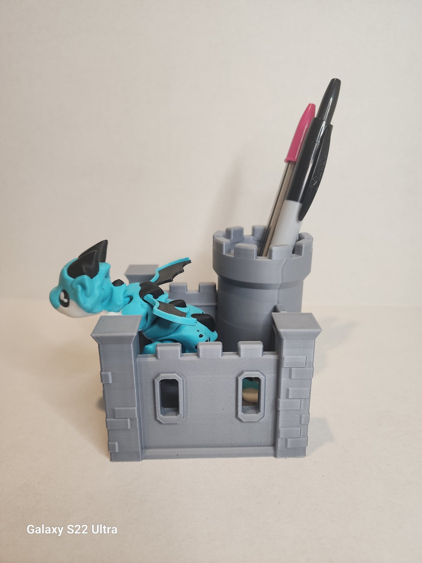 Desk Dragon with Castle