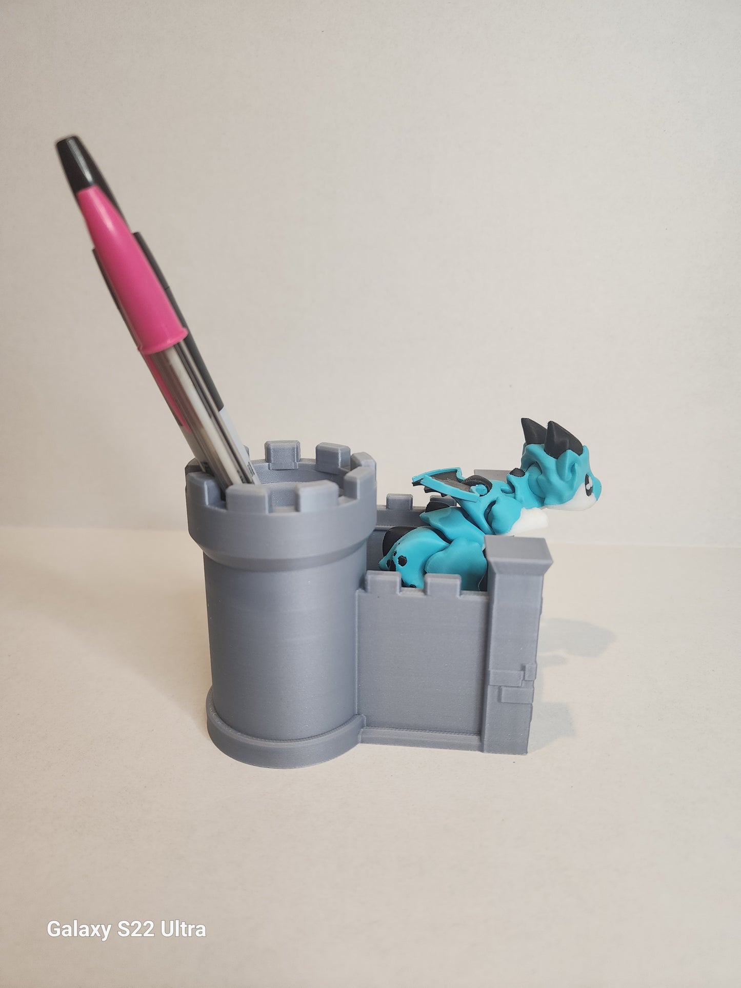 Desk Dragon with Castle