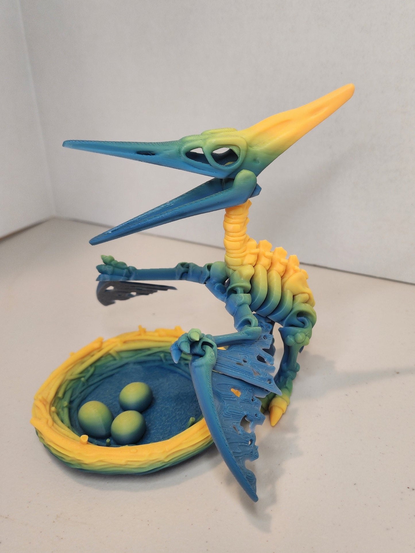3D Printed Pterodactyl in Nest